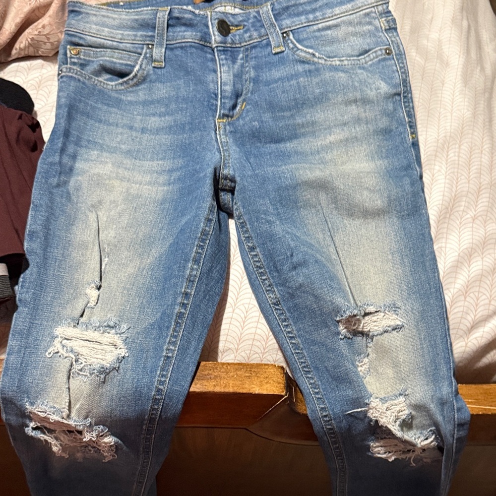 Joe's Jeans Light Blue Distressed Boyfriend Jeans